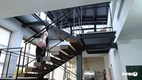 Domineering Mistress Christie gets her ass fucked by her slave