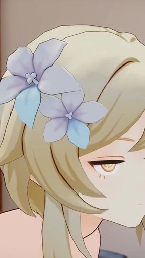 Lumine and Hutao tickling challenge   Clip 1