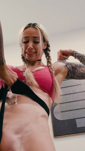 Flexing Muscle Girl Takes Wedgie After Wedgie! Mars Solo and Andi Wild