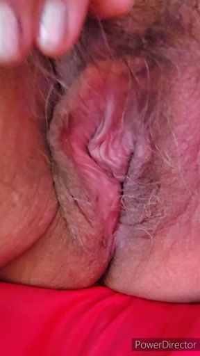 Playing with My Big Mature Mommy Granny Wet Hairy Pussy and Hard Clit