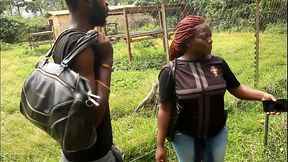 A spontaneous encounter in a tourist spot turns into a wild public sex scene