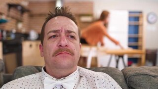 Inked slut Eden Ivy treats her back pain on an old dick