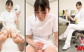 Dr. Koharu Shows You Her Smelly Feet to Help with Your Erection