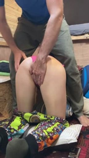 Van life anal slut getting both her holes serviced