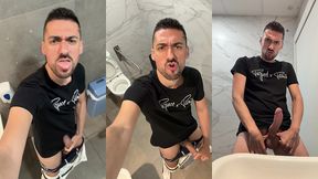 hot daddy jerks off and cums like a fountain