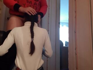 I caught my stepmother having sex with her girlfriend and discovered out that this babe was a lesbo