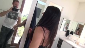 Brunette shows off her skill in POV action