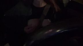 Italian Hot MILF Artemisia Love Hot Solo Car Ride Big Boobs Flashing and Teasing