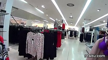 Ravishing czech girl gets tempted in the shopping centre and reamed in pov