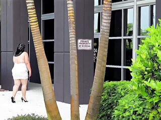 Large booty breasty mother i'd like to fuck with natural tits in mini suit no pants flashing twat in office close up big beautiful woman