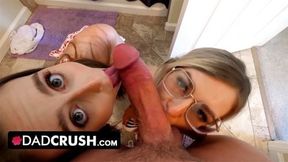 DadCrush Stepdad Deals With His Bratty Stepdaughters Laney Grey & Minxx Marley For Disobeying Him
