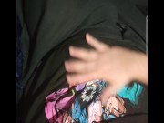 Sexy man in anime shirt and kilt give you a little tease