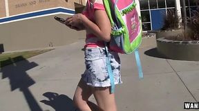 Hot Emo Student Swallows Her Teacher's Load