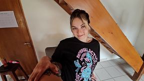 i get home and find my girlfriend masturbating: i couldn t help but fuck her hard