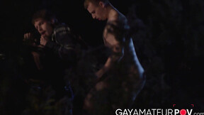Horny Benjamin Blue swallows & rides the throbbing prick of chick Ryan Jacobs
