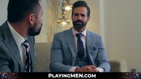 PlayingMen.com - Cristian Sam and Dani Robles' deep and raw anal in elegant suits