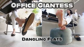 Office Giantess Dangling Flats- Your Boss Miss Stella Liberty is mad you are late to work, but you shrunk yourself by accident and need her help - HD MP4
