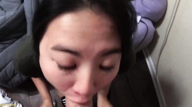 19 year old Asian POV deepthroat and anal fucking