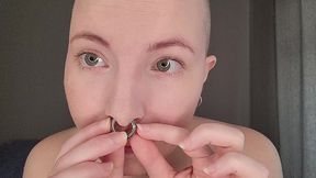 septum piercing update!