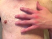 【日本人】シャワー後の火照った身体を晒しながらムダ毛処理をサボった恥ずかしい乳首を弄ぶ変態【#83】