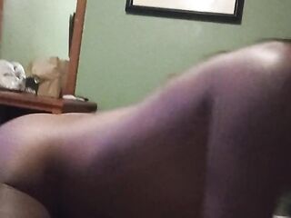 SUPER HOT TINY BLACK RIDING MY BBC!