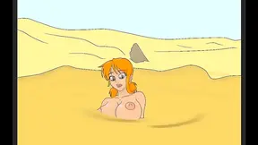 Nami Stuck in Muddy Trap — Steamy Hentai Rescue Turns into Lustful Encounter