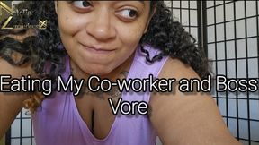 Eating My Coworker and Boss Vore Fantasy 4k