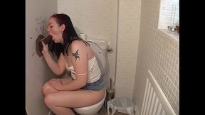 Teenage Donna Derriere BBC Gloryhole Sucking and Fucking