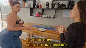 102 KILOS BBW CHESTSITTING CONTROL - ROSALIA PEACH - FULL VERSION - NEW DECEMBER 2025