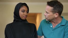 Virgin black muslim teen has sex with white american man to avoid travel ban