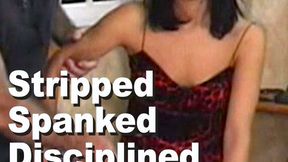 Britt Bascon & Master Len Stripped Spanked Disciplined LEN667G