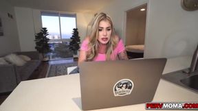 Stepmom Lolly Dames Surprises Her Stepson in the Bedroom for His Academic Success!