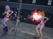 MMD R18 Nude Pink Misaka And Aylin - Elect 1097
