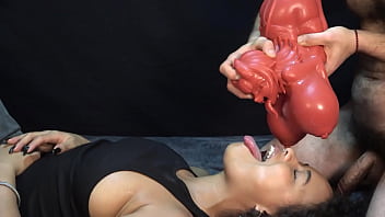 Two demons face to face.. I ate the cum coming out of her doll&#039_s mouth. XattlaLust.