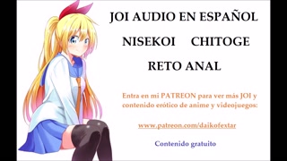 JOI Hentai by Nisekoi en Español. With a female voice! Chitoge.