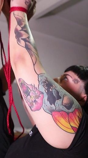 Submissive Woman Tied up and Fucked in an Abandoned Factory