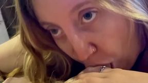 Amateur POV compilation of deepthroat and cumshot