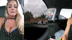 hard video solo je me gode le cul dans la voiture de mon ami pendant son ...