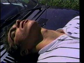 Manly Horny Hunk Fucks Boy's Tight Ass on the Bonnet of His Car