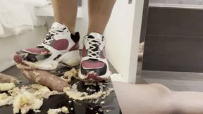 My first cock trampling