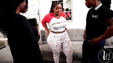 Big Booty Jayla Page Couples Stretch with BBC Dreads Way & Lyric Sky