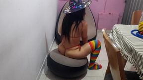 encontre a mi hermanastra vestida de brujita sexy y me la culie bien sabroso