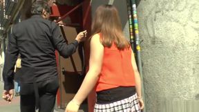 Public Nipple Torture: Japanese Slave&#039;s Big Nubs in the Spotlight