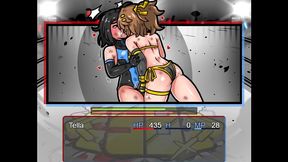 sb catfight [ wrestling hentai game ] she made her opponent skirt in a bdsm sex fight !