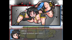 sb catfight [ wrestling hentai game ] she made her opponent skirt in a bdsm sex fight !