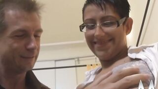 Sensual Geeks Alert ShortHaired Babee Gets Railed by Pervy Teacher