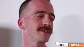 My stepdad Nate Stetson teases me while I was taking photos of him