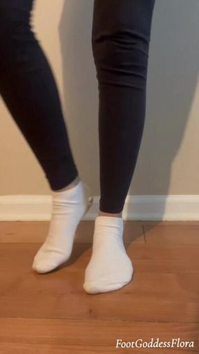 Sweaty Gym Sock Strip Tease!