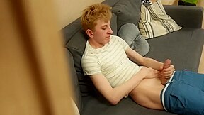 Twink Gets Oral Help Jerking Off