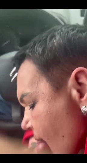 Extreme in the Car, Hot Blowjob, and Lots of Cum